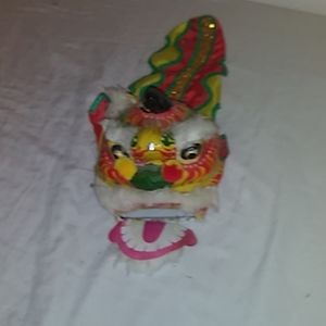Chinese paper mache New Year's Dragon Mask.